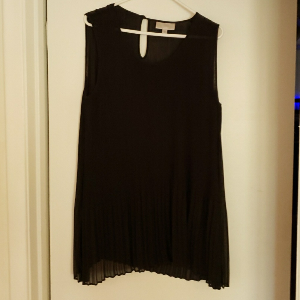 Sheer pleated top
